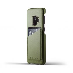 Samsung Galaxy S9 Deksel Full Leather Wallet Case Olive Green