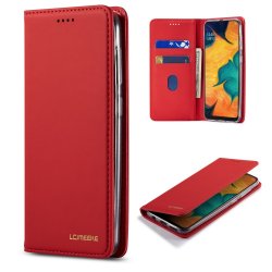 Samsung Galaxy A20e Etui med Kortlomme Flip Rød