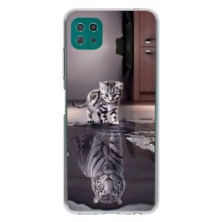 Samsung Galaxy A22 5G Deksel Motiv Katt Og Tiger
