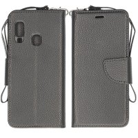 Samsung Galaxy A40 Etui med Stativ Svart