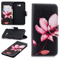 Samsung Galaxy J4 Plus Plånboksetui Motiv Rosa Blomma