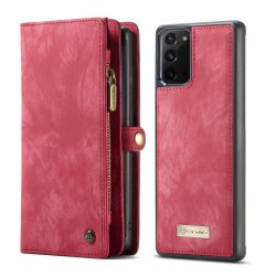 Samsung Galaxy Note 20 Mobilplånbok Löstagbart Deksel Rød