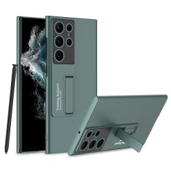 Samsung Galaxy S22 Ultra Deksel med Stativ Grønn