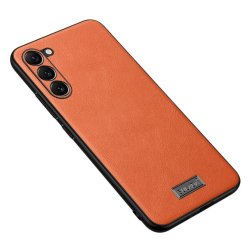 Samsung Galaxy S23 Deksel Skinntekstur Oransje