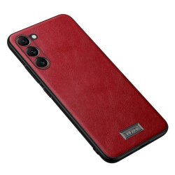 Samsung Galaxy S23 Deksel Skinntekstur Rød