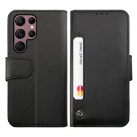Samsung Galaxy S23 Ultra Etui Utbrettbar Kortlomme Svart