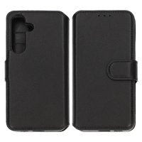 Samsung Galaxy S24 Etui Ekte Skinn Svart