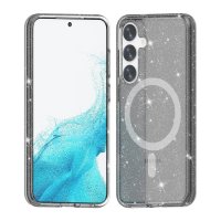 Samsung Galaxy S24 Plus Deksel Glitter MagSafe Svart