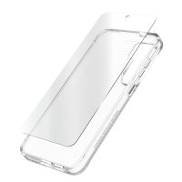 Samsung Galaxy S24 Plus Deksel med Skjermbeskytter Luxe & Glass 360 Protect Bundle