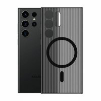 Samsung Galaxy S24 Ultra Deksel Korrugerte MagSafe Svart