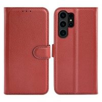 Samsung Galaxy S24 Ultra Etui med Stativ Brun