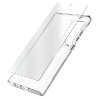 Samsung Galaxy S24 Ultra Deksel med Skjermbeskytter Luxe & Glass 360 Protect Bundle