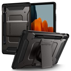 Samsung Galaxy Tab S7/Galaxy Tab S8 Deksel Tough Armor Pro Gunmetal