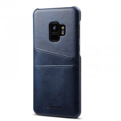 Samsung Galaxy S9 Plus Deksel Kortlomme PU-skinn Blå