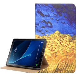 Samsung Galaxy Tab A 10.1 T580 T585 Etui Målning Fält och Himmel