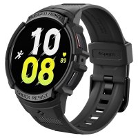 Samsung Galaxy Watch 6 44mm Deksel Armbånd Rugged Armor Pro Svart