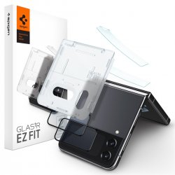 Samsung Galaxy Z Flip 4 Skjermbeskytter GLAS.tR EZ Fit & Hinge Film 2-pakning