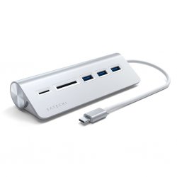 USB-C Combo Hub for Desktop Sølv