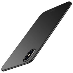 Shield till iPhone Xs Max Deksel Extra Tunt Hardplast Svart