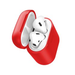 AirPods 1/2 Deksel Silikon Rød