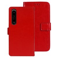 Sony Xperia 1 V Etui Skinntekstur Rød