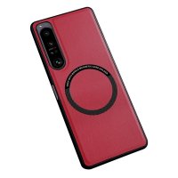 Sony Xperia 10 V Deksel Kunstlæder MagSafe Rød