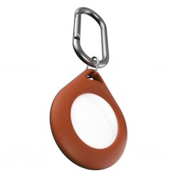 AirTag Holder Secure Dock 4-pakning Brun