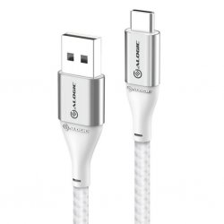 USB-C till USB-A Kabel 3A/480Mbps 1.5m Sølv