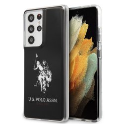 Samsung Galaxy S21 Ultra Deksel med Logo Svart