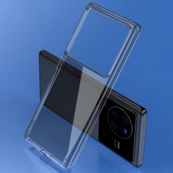 Vivo X80 Pro Deksel Crystal Clear Series Transparent Svart