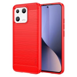 Xiaomi 13 Deksel Børstet Karbonfibertekstur Rød
