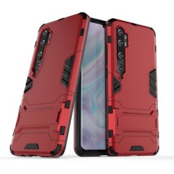 Xiaomi Mi Note 10/Mi Note 10 Pro Deksel Armor Stativfunksjon Rød