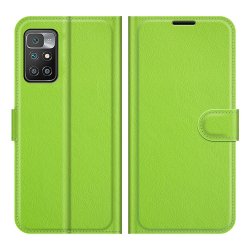 Xiaomi Redmi 10 Etui Litchi Grønn