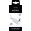 Speedy Charger Lader USB-A och USB-C PD 20W Hvit