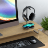 Aluminum Headphone Stand with built in wireless charging
