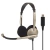 Headset CS100 On-Ear USB Gull/Svart