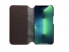 iPhone 14 Pro Etui Leather Wallet Case Brun
