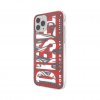 iPhone 12/iPhone 12 Pro Deksel Graphic Snap Case AOP Red/Grey