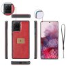 Samsung Galaxy S20 Ultra Etui Qin Series Löstagbart Deksel Rød