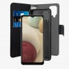 Samsung Galaxy A12 Etui Wallet Detachable 2 in 1 Svart