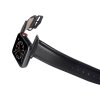 Apple Watch 44/45/46mm/Apple Watch Ultra Armbånd Ekte Skinn Svart