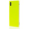 iPhone Xs Max Deksel Square Case Neon Gul