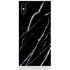 iPhone Xs Max Deksel Square Case Marble Svart