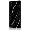 iPhone Xs Max Deksel Square Case Marble Svart