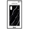 iPhone Xs Max Deksel Square Case Marble Svart