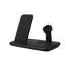Trådløs Trippel QI Lader Mobil/Watch/Airpods 20W Svart