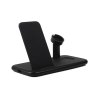 Trådløs Trippel QI Lader Mobil/Watch/Airpods 20W Svart