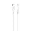 Kabel Lightning till USB-C MFI 0.5m Hvit