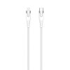 Kabel Kevlar USB-C /Lightning 1.5m Hvit