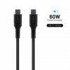 Kabel Liquid Silicone USB-C/USB-C 1.2m Svart